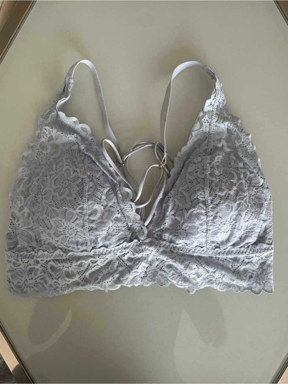 Aerie Lace Bralette - Light Blue Women's Intimates